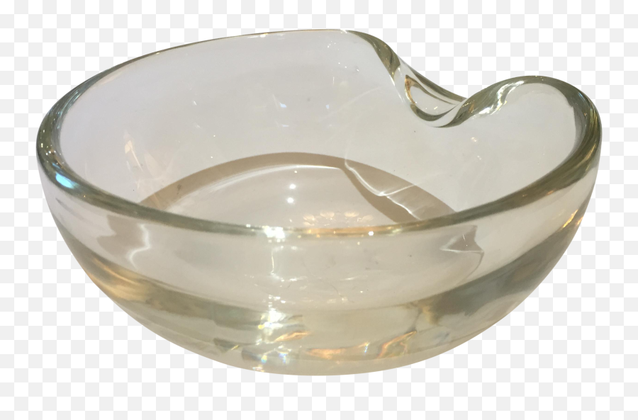 Elsa Peretti Thumbprint Bowl For Tiffany U0026 Co Clear Glass 7 X 35h - Bowl Png,Elsa Transparent