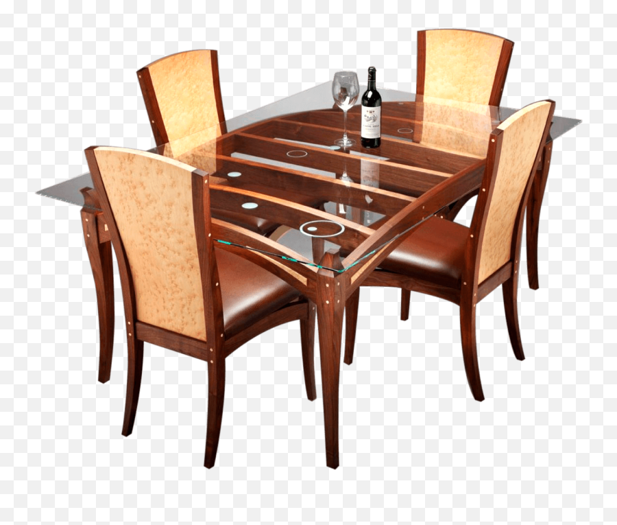 Table Tops - Glass Top Wooden Dining Table Png,Tables Png