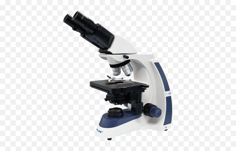 Ve - B2 Binocular Microscope W Led Illumination And Quadruple Nose Piece Microscopio Velab Ve B2 Png,Microscope Transparent
