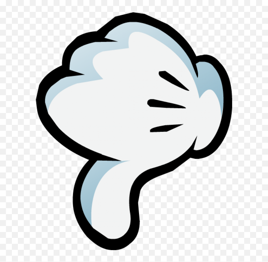 Mickey Mouse Dislike Hand Png Image - Purepng Free Dislike Png Mickey,Mickey Mouse Logo Png