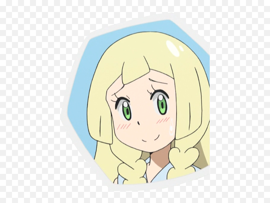 Blushing Lillie Exploitable Pokémon Sun And Moon Know - Blushing Pokemon Sun And Moon Lillie Png,Anime Blush Png