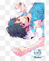 Render Ao No Exorcist Rin Okumura Glace Blue Garçon Bleu - Ao No Exorcist Ice Cream Png,Rin Okumura Png