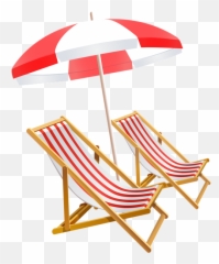 Beach Umbrella And Chair Png Image - Beach Chair And Umbrella Png,Beach Chair Png