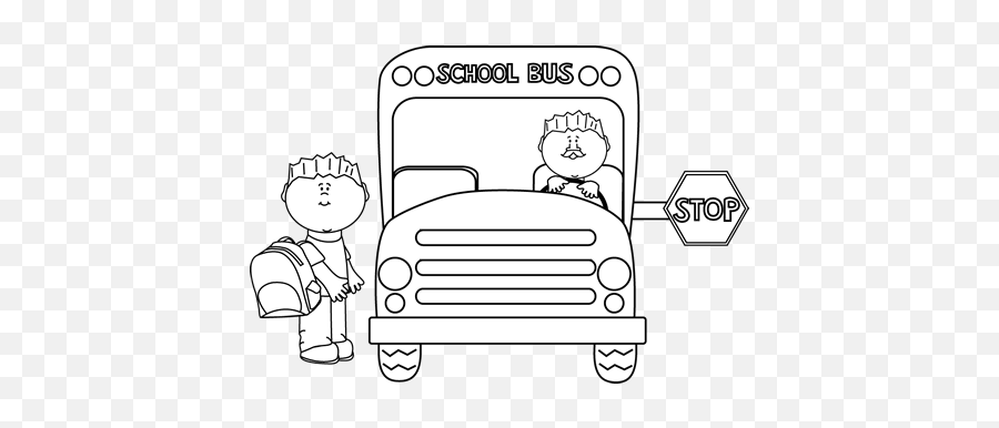 Today1580963169 Getting - Kids On Bus Clip Art Black And White,School Bus Clipart Png