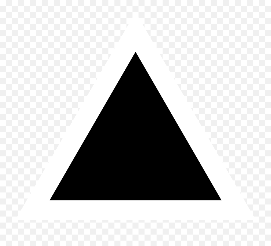 Triangle Clipart Black And White Png - Triangle Icon Vector Png,Triangles Png