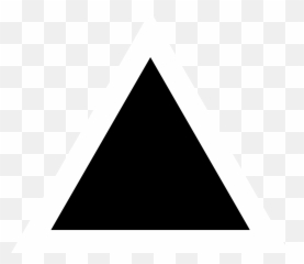 Triangle Clipart Black And White Png - Icon Vector