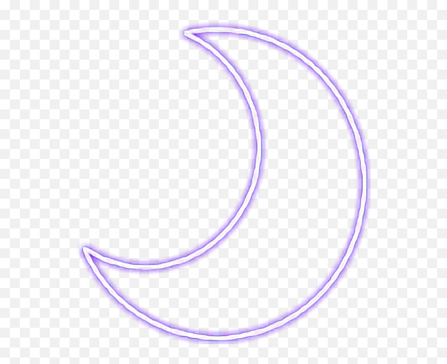 Download Hd Purple Moon Snapchat Neon Sign Glowing Neonsign - Glow Purple Moon Png,Moon With Transparent Background