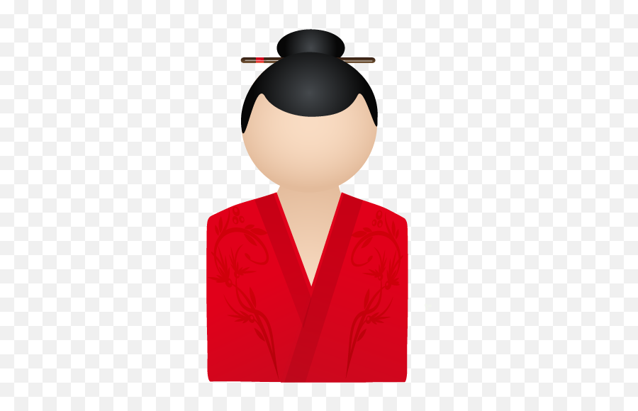 Member Person Account Kimono Red Woman User Human - Japan People Icon Png,Profile Icon Png