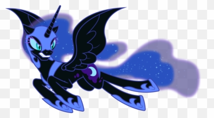 My Little Pony Flying Nightmare Moon - Mlp Nightmare Moon Transparent Png,Nightmare Png