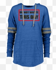 Ladiesu0027 Low Key Hoodie Pull Over Do Not Waste This Day Logo - Hoodie Png,Key Transparent Background