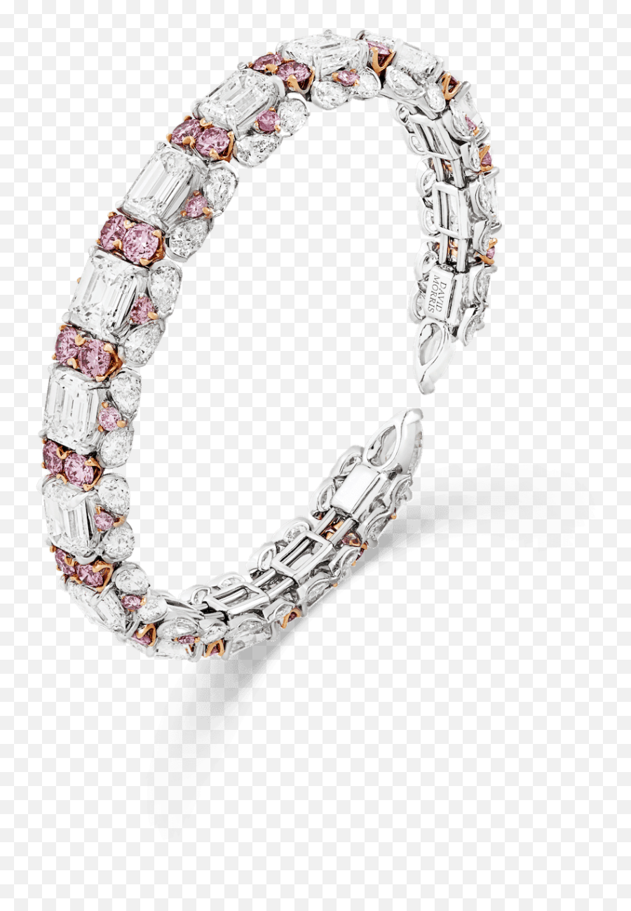 Pirouette Pink Diamond Bangle - David Morris Bangle Png,Pink Diamond Png