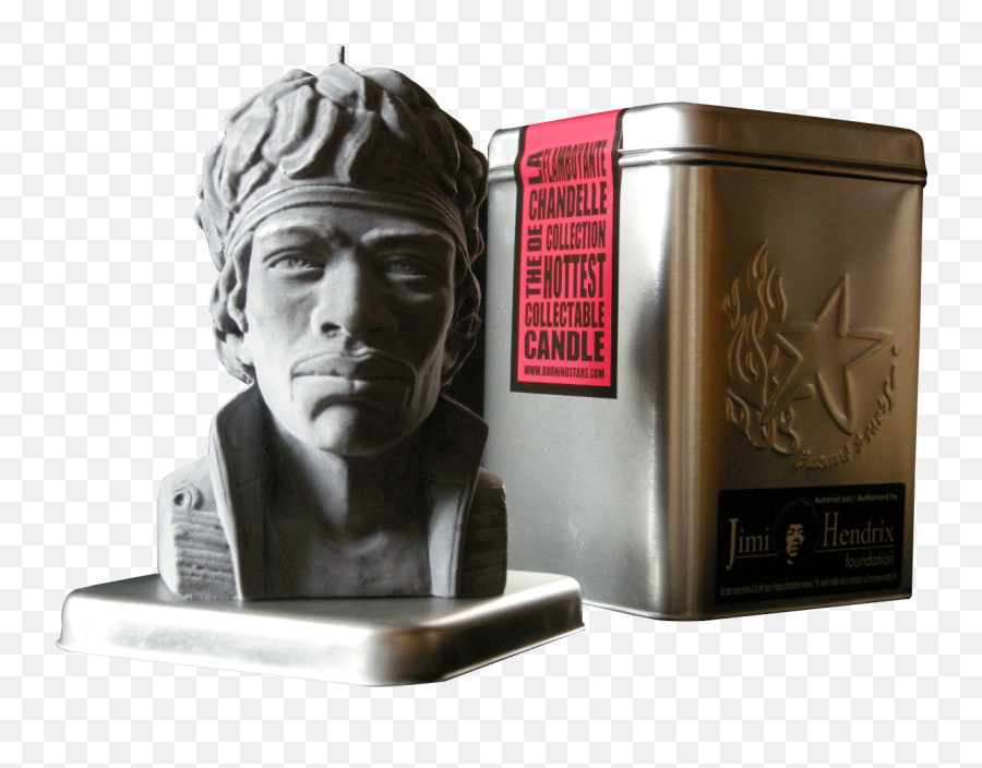 Jimi Hendrix Collectible Sculpturecandle - Bust Png,Jimi Hendrix Png