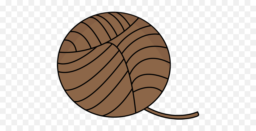 Brown Ball Of Yarn Clip Art - Brown Ball Of Yarn Image Clip Art Brown Ball Png,Ball Of Yarn Png