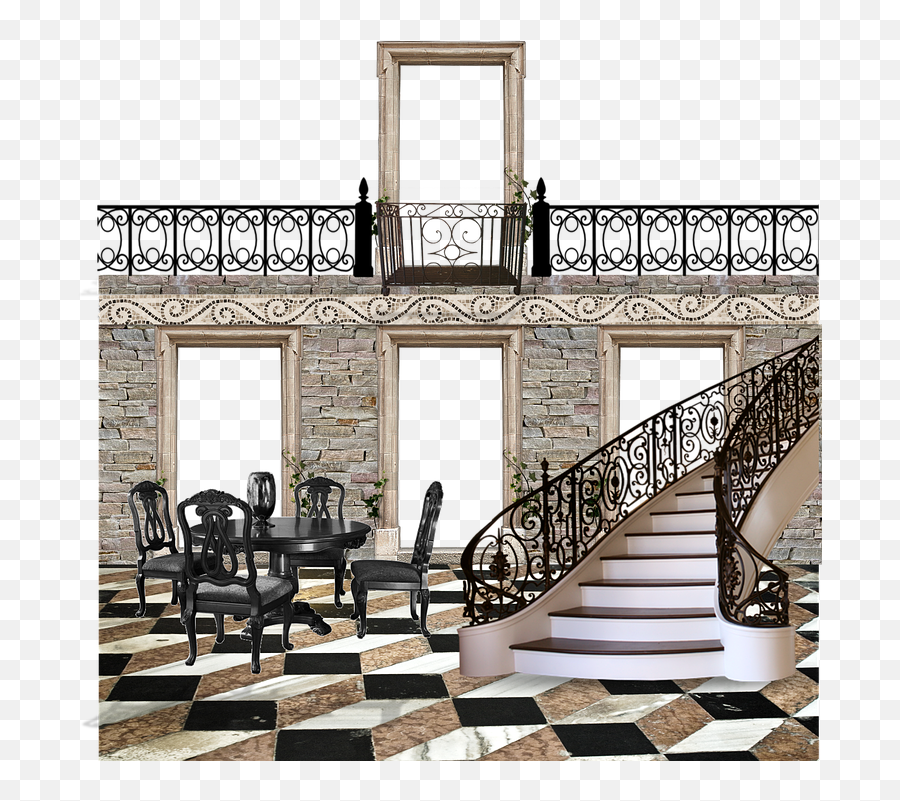 Architecture Architectural Fantasy - Architecture Png,Balcony Png