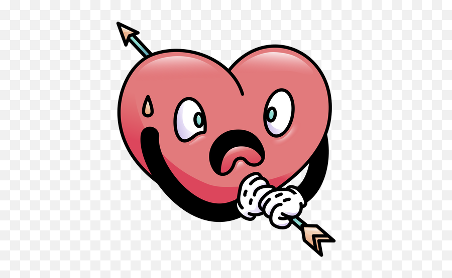 Surprised Heart Shot Colored - Transparent Png U0026 Svg Vector File Happy,Surprised Png