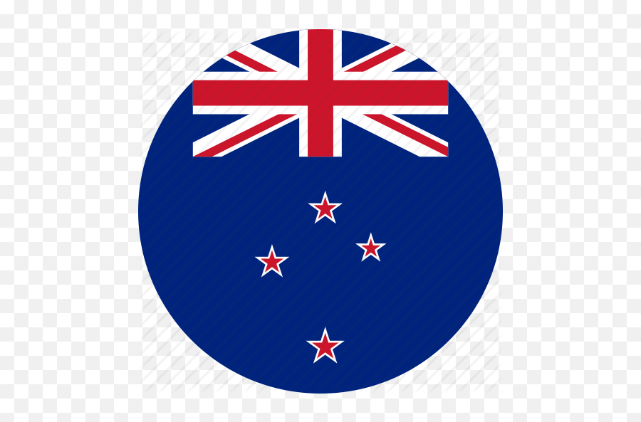 Flag New Zealand Icon - New Zealand Flag Round Png,New Zealand Flag Png