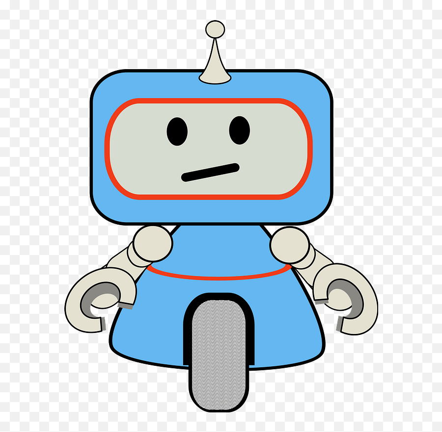 Little Robot With One Wheel Clipart - Robot Clipart Png,Robot Clipart Png