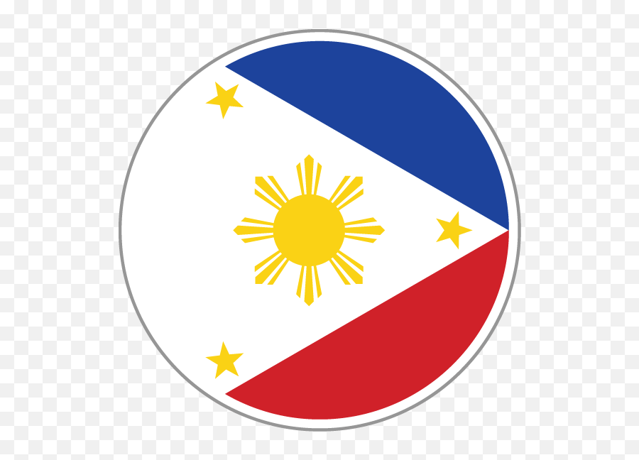 Philippines - Philippines Flag Icon Round Png,Filipino Flag Png