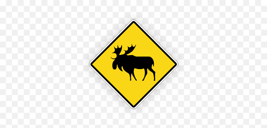 Products Signs Traffic U0026 Road Warning - Animal Road Crossing Signs Alberta Png,Warning Sign Transparent