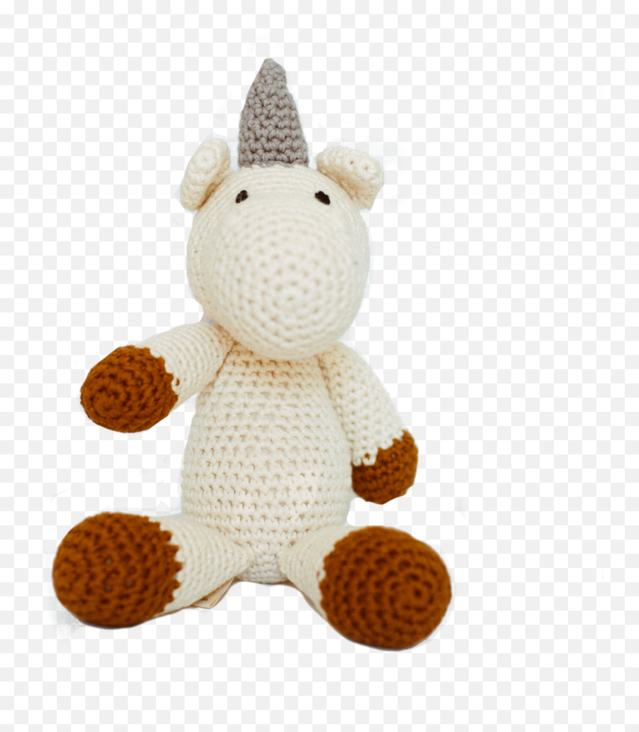 Rainbow Unicorn Knitted Toy - Knitted Toy Png,Baby Toys Png