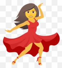 Emoji Woman Dancing To - Animated Gif png