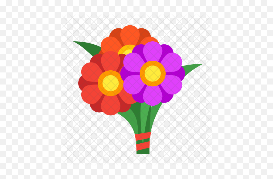Flower Bouquet Icon - Bunch Of Flowers Icon Png,Flowers Bouquet Png
