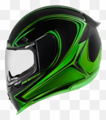 Meancycles Airframe Pro Halo Green Full Face Helmet - Part Icon Helmet Blue Pro png