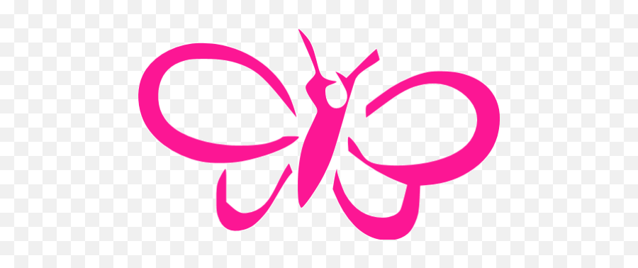 Deep Pink Butterfly 3 Icon - Butterfly Font Png,Star Butterfly Icon