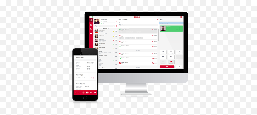 Pascom Call And Contact Center Suite - Technology Applications Png,Contact Center Icon