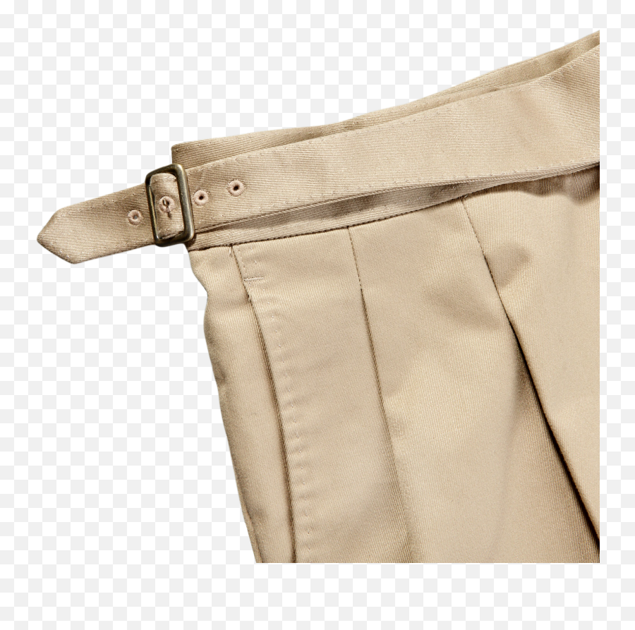 Khaki Beige Cotton Twill Gurkha Trousers - Solid Png,Us Icon Twill Pants