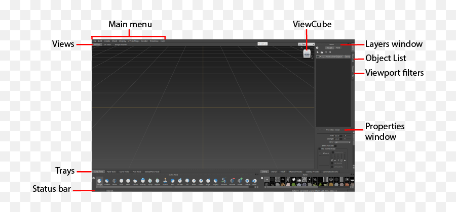 Interface Overview - Plot Png,Mudbox Icon
