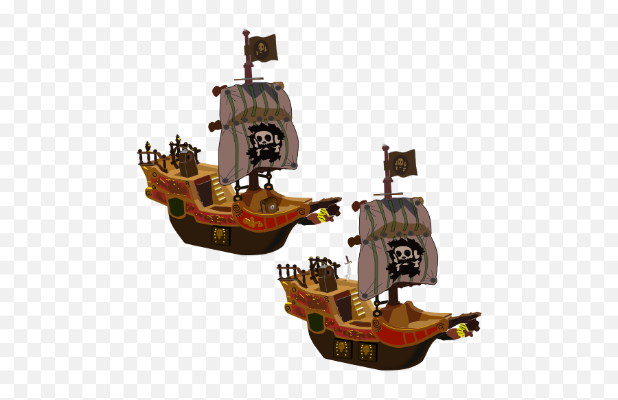 Filespot The Difference Between Those Two Pirate Shipssvg - Spot The Difference Pirate Ship Png,Pirate Ship Png