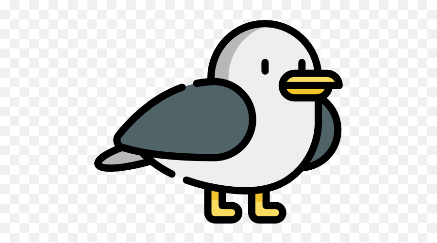 Seagull - Dibujar Una Gaviota Kawaii Png,Seagull Icon