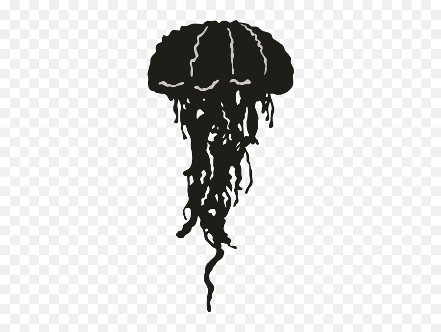 Jellyfish Silhouette Animal Clip Art - Jellyfish Png Jellyfish Silhouette,Transparent Jellyfish