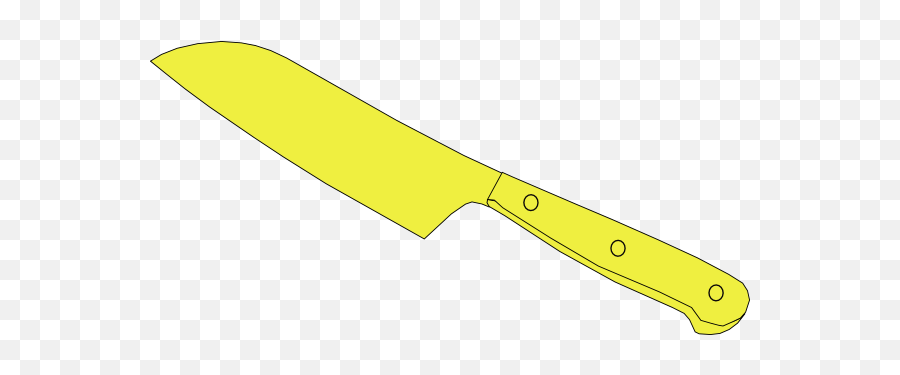 Chef Knife Yellow Clip Art - Vector Clip Art Solid Png,Chef Knife Icon