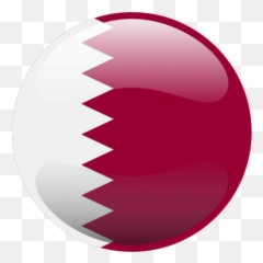 Glossy Qatar Flag Button Icon Citypng - Logo Round