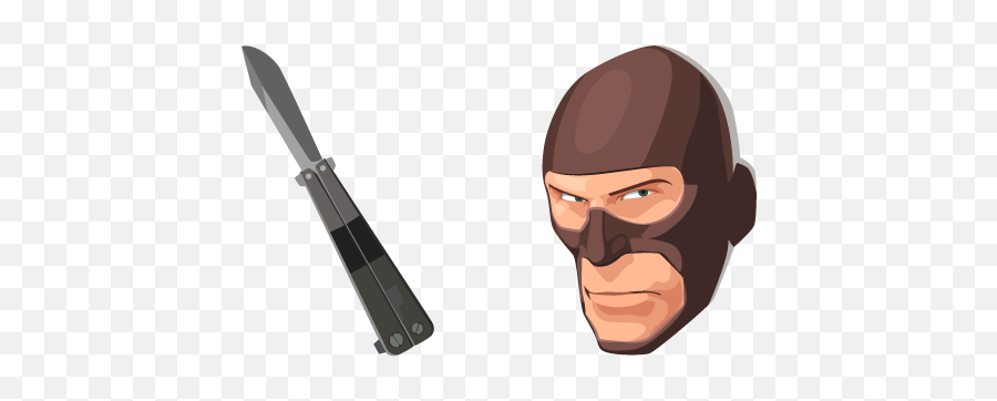 Team Fortress 2 Spy And Knife Cursor U2013 Custom - Team Fortress 2 Spy Knife Png,Tf2 Icon