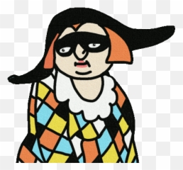 Harlequin Harley Quinn Sticker - Joker X png