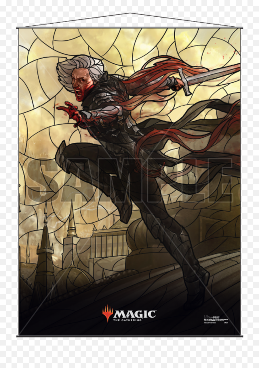 Mtg Stained Glass Wall Scroll Sorin - Sorin Wall Scroll Png,Planeswalker Icon