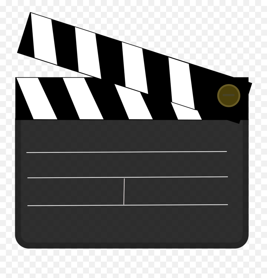 Clapperboard Cinema Videos Film - Free Vector Graphic On Pixabay Video Clipart Transparent Background Png,Clapper Board Png