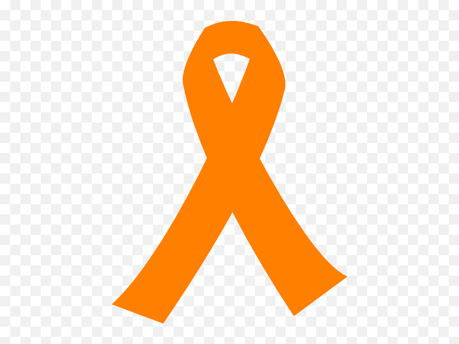 Orange Cancer Ribbon Clip Art - Orange Cancer Ribbon Clip Art Png,Orange Ribbon Png