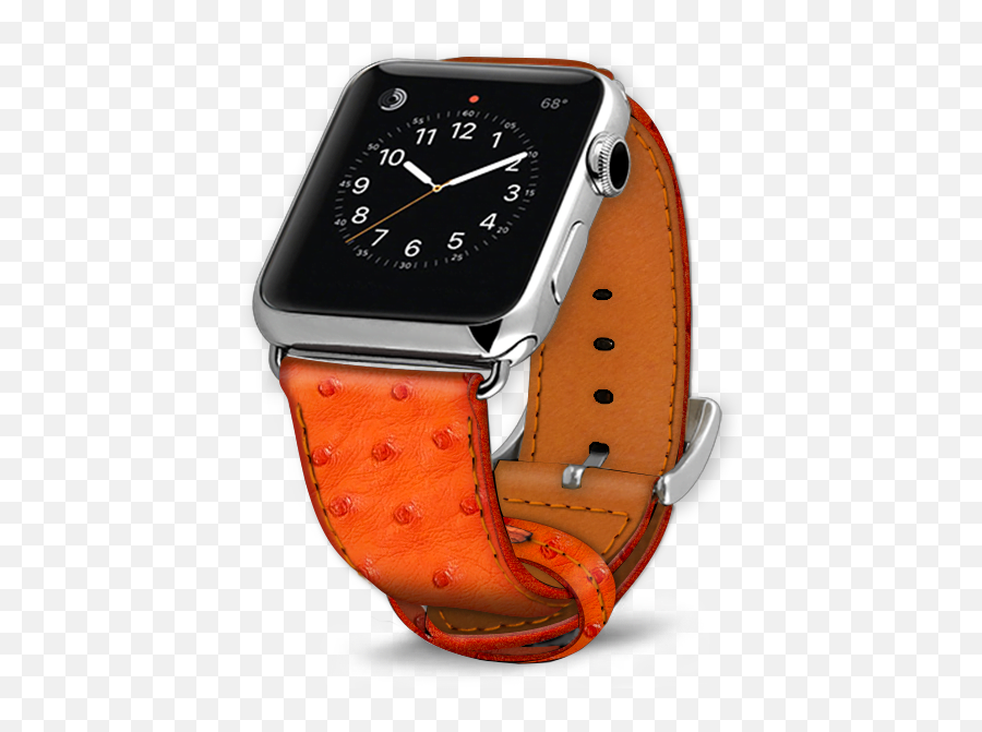 Apple Watch Correa De Piel Avestruz - Mens Apple Watch Bands Png,Tangerine Icon
