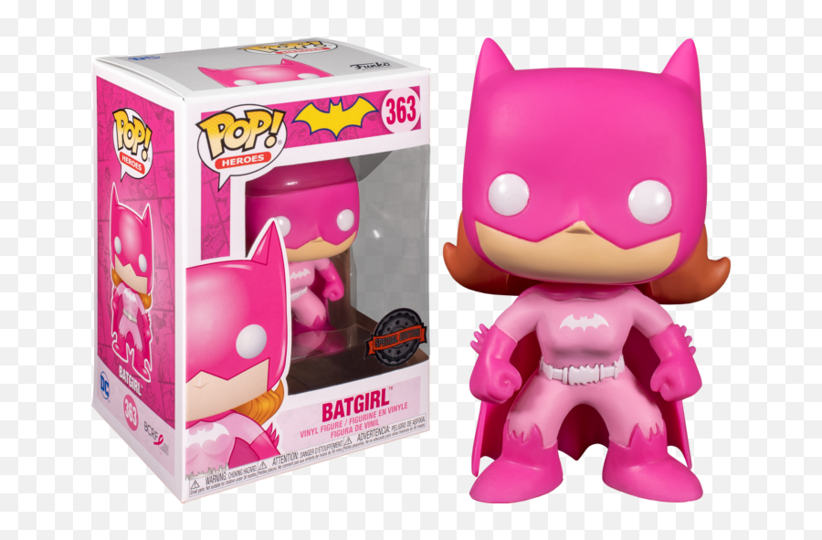 Funko Pop Batman - Batgirl Breast Cancer Awareness 363 Batman Breast Cancer Pop Png,Batgirl Icon