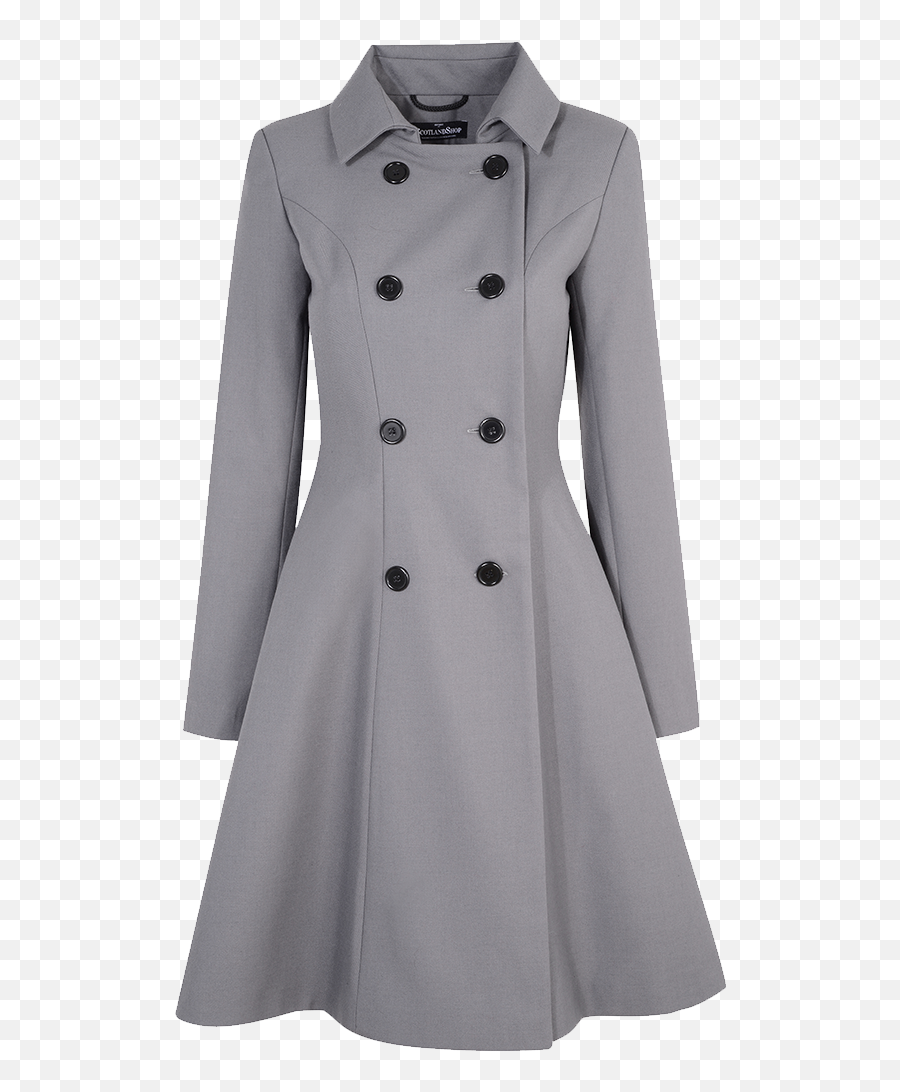 The Kate Coat In Tweed Scotlandshop - Long Sleeve Png,Cream Icon Dress