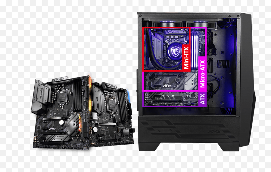 Mag Forge 100m Gaming Case The Most Innovative - Atx Msi Mag Forge 100m Png,Fan Icon On Computer Case