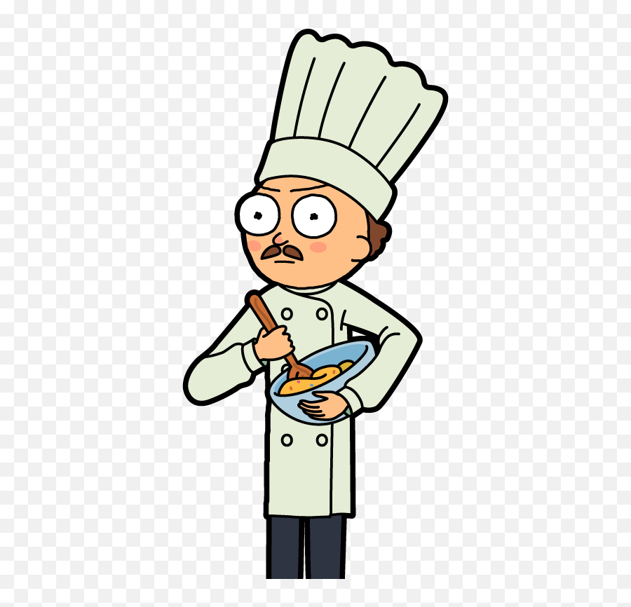 Morty Commis De Cuisine - Morty Smith Clipart Full Size Pastry Chef Background Transparent Png,Morty Smith Icon
