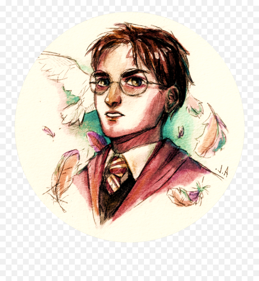 Harry Potter Watercolor Painting Fan Art - Harry Potter Png Illustration,Harry Potter Scar Png