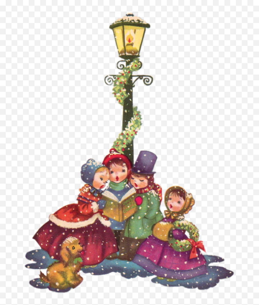 Vintage Christmas Png 14 Cliparts For Free Download - Vintage Christmas Carolers Clipart,Free Christmas Png