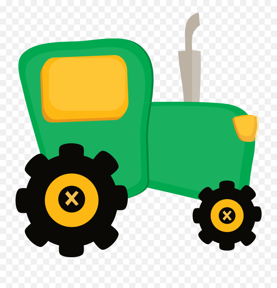 Library Of Kids John Deere Tractor - Cute Tractor Clipart Png,John Deere Tractor Png