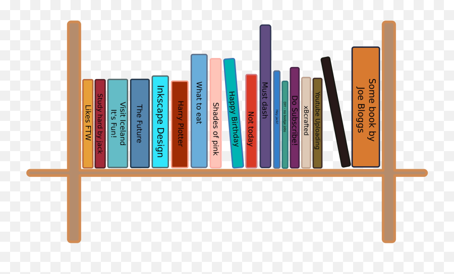 Bookshelf Png Pic - Drawing Of Books On Shelf,Bookcase Png